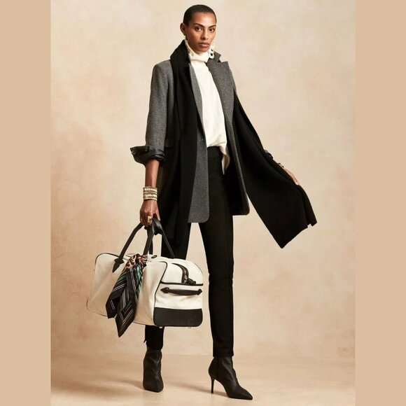 Banana Republic Sloan Slim Ankle Fit Pant black size 16 - Picture 1 of 13